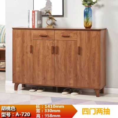新中式鞋柜实木家用大容量收纳鞋架多功能简约现代厅柜子储物柜