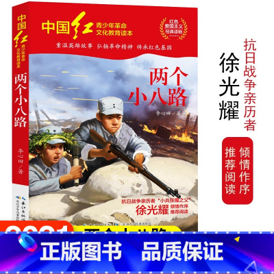 [正版]中国红青少年革命文化教育读本 两个小八路 红色经典阅读丛书关于儿童爱国的故事书 课外书阅读三四五六年级读物