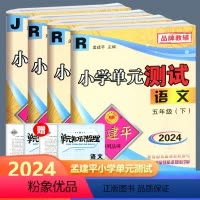 全4册/五年级下册语数英科 小学五年级 [正版]2024新版孟建平小学单元测试卷五年级上册下册语文数学英语科学5年级同步