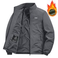 JEEP SPIRIT时尚男士棉衣加绒日常休闲棉服男加绒夹克外套