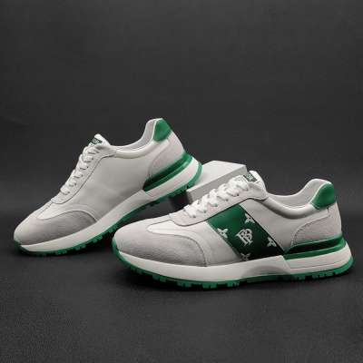 男鞋真皮男士平底鞋潮流百搭男生运动鞋防滑软底休闲鞋潮鞋