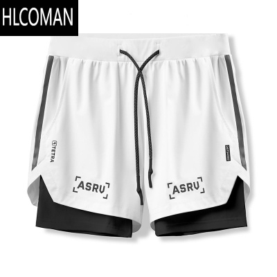 HLCOMAN夏季新品户外男士健身防水跑步训练运动短裤美式透气休闲裤子