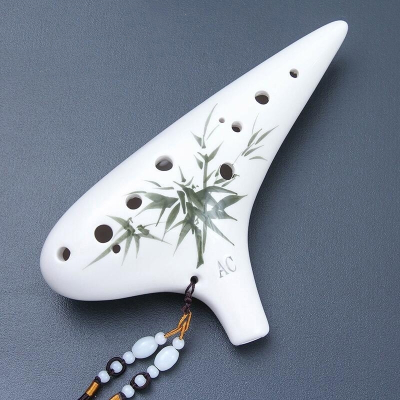 初学入门包教会12孔中音C调陶笛十二孔AC专业学生陶埙演奏乐器演奏款-墨竹专业演奏级音质