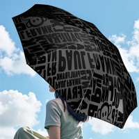 大嘴猴(Paul Frank) 八骨大伞面满印三折雨伞PFU203