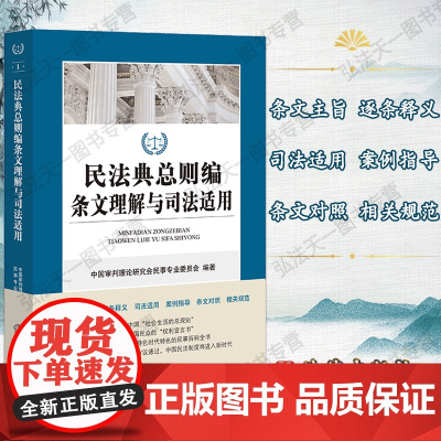 G正版 民法典总则编条文理解与司法适用 法律出版社