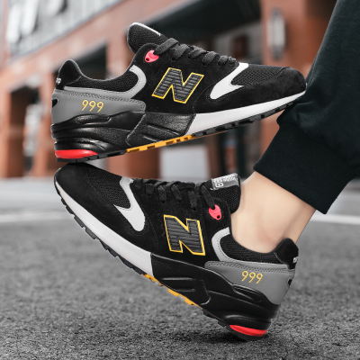 2021春季新款春秋酷跑真皮韩版潮流复古百搭NB透气运动鞋男N字999旅游情侣跑步鞋女