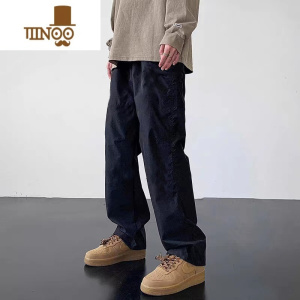 YANXU秋季加长工装裤男高个子裤子直筒垂感长腿休闲裤110cm115120cm190