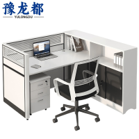 豫龙都屏风工位桌椅单人+椅套