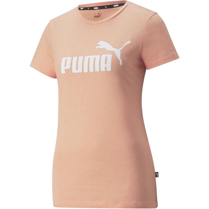 彪马(Puma)女士运动T恤日常休闲透气棉质短袖圆领宽松打底衫