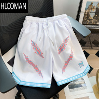 HLCOMAN美式潮牌训练篮球短裤男生宽松速干透气四分裤青少年不过膝运动裤
