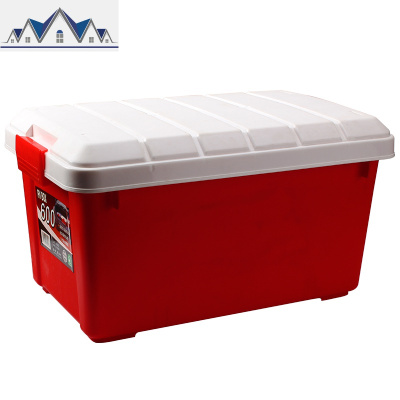 加厚耐摔收纳箱储物箱衣服棉被整理箱有盖玩具收纳盒特大号衣物 三维工匠