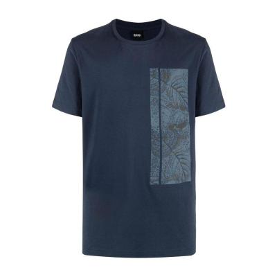 Hugo boss男款棉质图案印花T恤休闲舒适透气百搭时尚运动户外上衣