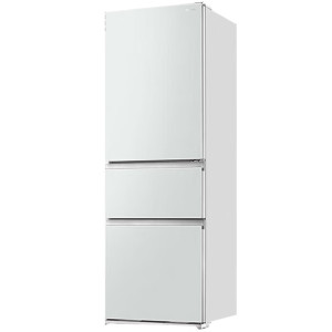 东芝 GR-RM382WE-PG2B3 三开门小小桃三门日式小型薄嵌入式风冷无霜自动制冰家用电冰箱富士白