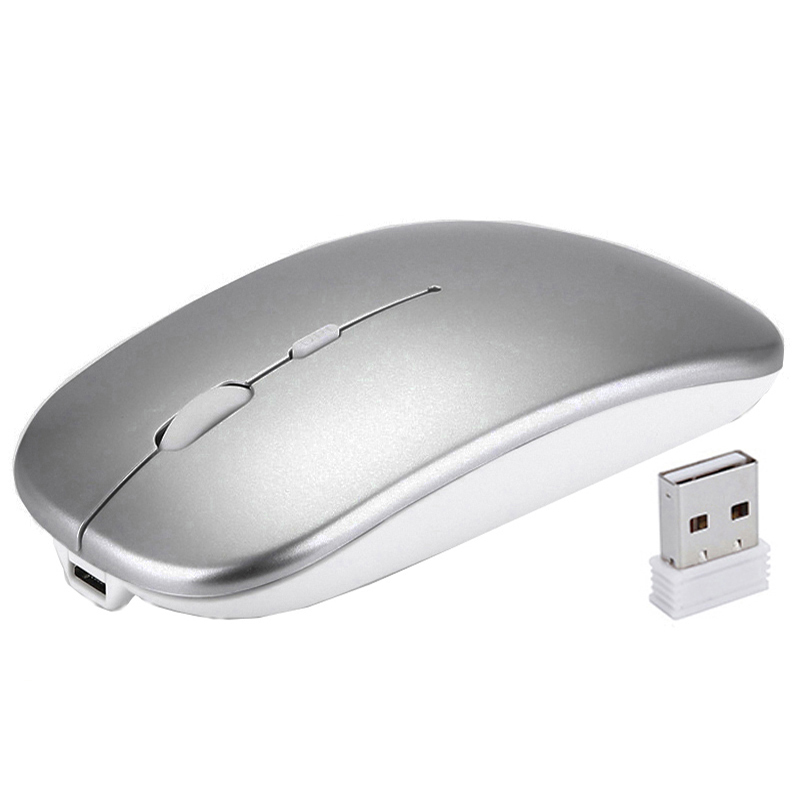 无线鼠标超薄usb接口,充电静音无声无光节能光电省电耐用鼠标,笔记本