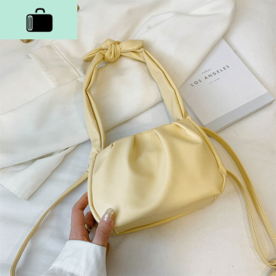 百搭ins小包包女2020流行新款潮韩版褶皱单肩洋气网红手提斜挎包NEW LAKE女斜挎包