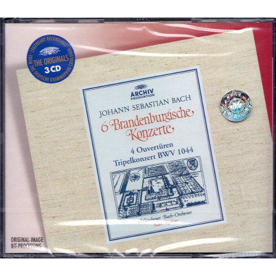 原装正版巴赫：勃兰登堡协奏曲进口3CD卡尔·李希特4636572