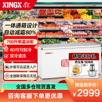 星星(XINGX)700升 商用冰柜冷藏保鲜强劲冷冻超市便利店大容量节能省电家商两用单温冷柜 BD/BC-700R