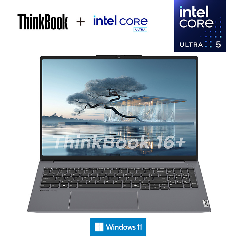 联想ThinkPad ThinkBook 16+ 0UCD 16英寸标压便携轻薄笔记本电脑 (英特尔Evo平台认证酷睿Ultra 5 125H 16G内存 512G固态 2.5K)
