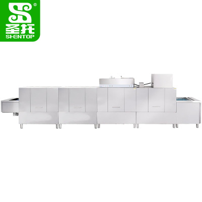 圣托(Shentop)长龙式洗碗机 商用履带式洗碟机 带烘干隧道式清洗机 DEE06