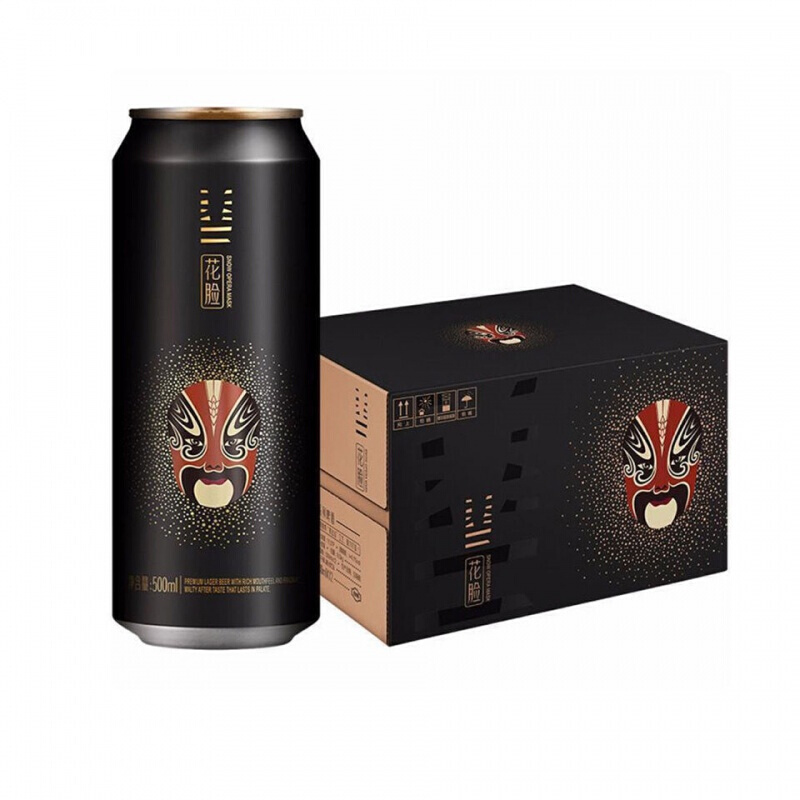 雪花啤酒(Snowbeer)脸谱系列 花脸啤酒11.5度500ml*12听 整箱装