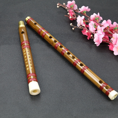 笛子初学成人零基础苦竹笛子儿童炎黄祖师笛子入门专业级小降b+资料+八件套拍下备注颜色