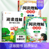 [3本]阅读真题+阅读公式法(小学通用) 小学四年级 [正版]阅读理解专项训练书小学一年级二年级三四五六年级课外阅读真题