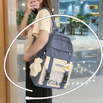 书包韩版女原宿ulzzang森系高中少女双肩包初中生中学生ins风背包