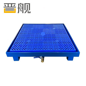 晋舰防渗漏金属托盘化学品油桶危废液体二次容器防泄漏小号带腿带滤网