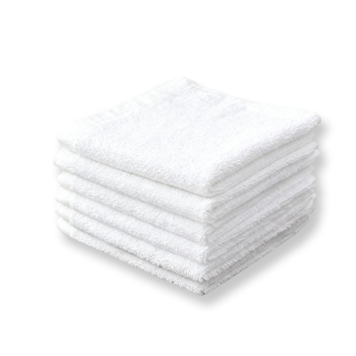 秦泰(Cqint) 纯白方巾 33*33cm (计价单位:组) 全棉 5条装