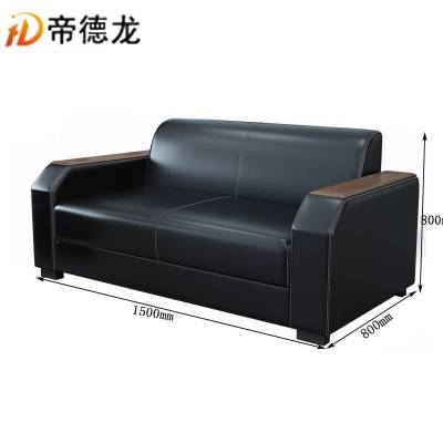 帝德龙现代简约新中式两人办公沙发BGSF-2