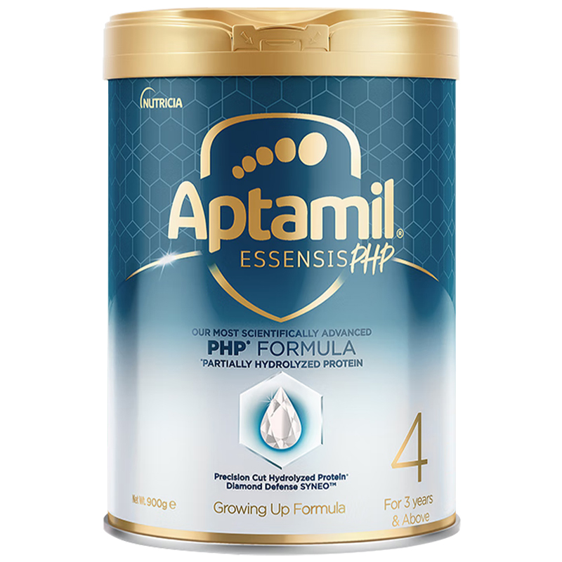 Aptamil香港原装进口爱他美奇迹白罐4段3岁以上适度水解婴幼儿配方奶粉900g