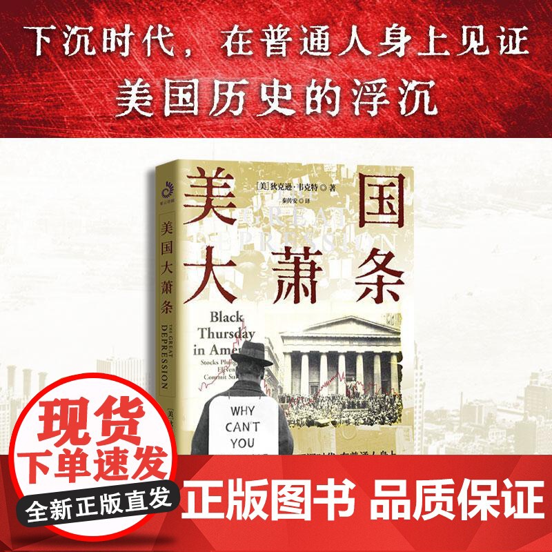 新书 美国大萧条 了不起的盖茨比于此落下帷幕 愤怒的葡萄从这里开始漫长征途 繁荣时看风口腾飞 萧条中看生存智慧 历史经济