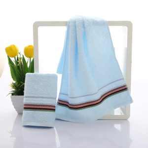 洁丽雅毛巾素色棉缎档吸水毛巾家用洗脸面巾礼品