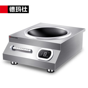 德玛仕DEMASHI商用电磁炉凹面大功率电磁炉6000W磁控电磁灶不锈钢凹形电池炉 IH-TC-6000W(380V)