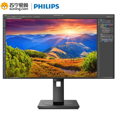 飞利浦(Philips)255P1FN/9325英寸2K液晶显示器IPS原厂LGD屏可升降旋转商用显示器