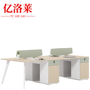 亿洛莱 办公桌四人位 2400*1200*750mm 张