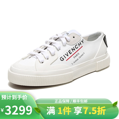 givenchy 纪梵希 女士织物系带运动鞋板鞋小白鞋 be000pe0pf品牌