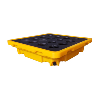 臻远ZY-TP-01防泄漏塑料托盘防渗漏托盘防潮货物托盘 单桶平台款