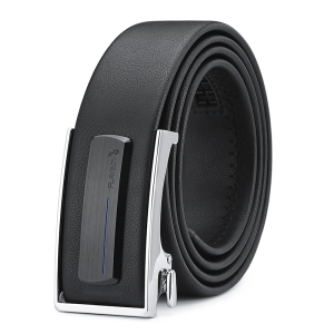 花花公子新款男士皮带真皮自动扣腰带青年商务百搭休闲牛皮裤腰带