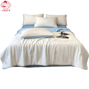 织娘故事 夏被四件套 150x200cm夏被+床单245x245cm+枕套2只/套