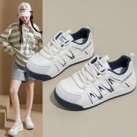 秋季新款ins韩版透气小白鞋女学生厚底百搭休闲运动板鞋