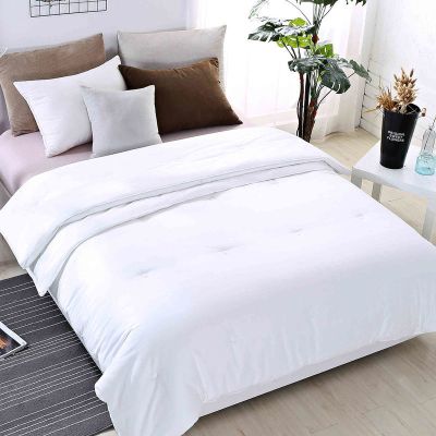 简约北欧风全棉提花被子秋冬加厚纯棉立体边二合一子母被双人被