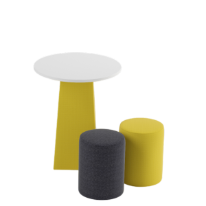 迅众 一桌+2凳子 办公沙发个性创意培训机构休息接待洽谈区办公室休闲休息商务会客接待 一桌+2凳 桌面60cm