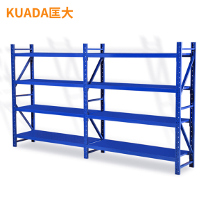 匡大货架多层仓储货架钢制置物架两组四层钢架KDH017