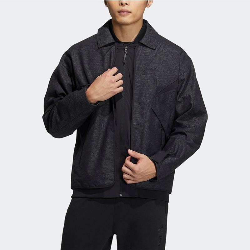 adidas/阿迪达斯男子 外套宽松梭织防风运动翻领夹克HY5843 C