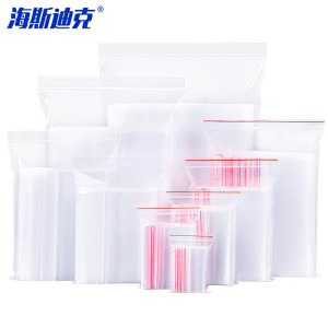 海斯迪克 HKL-1075 透明PE自封袋 9*13cm 8丝(1000个)