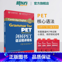 [正版]剑桥PET语法精讲精练 通用五级 pet备考资料英语入门证书考试 语法词汇模考书籍 英语 对应朗思A2