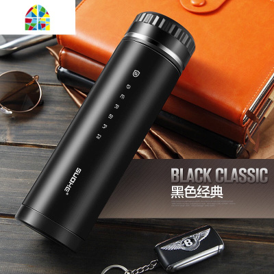 大保温杯男士女304不锈钢水杯便携商务定制刻字泡茶杯子 FENGHOU 雪山白