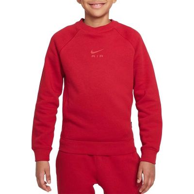 NIKE耐克卫衣运动休闲加绒保暖针织圆领大童套头衫FD3215-687 Z