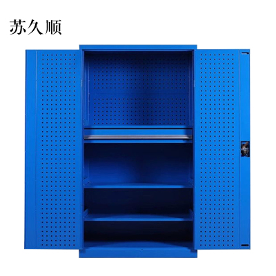 苏久顺工具柜加厚铁皮储物柜工厂车间用带抽屉汽修多功能收纳柜通门内一抽柜蓝色